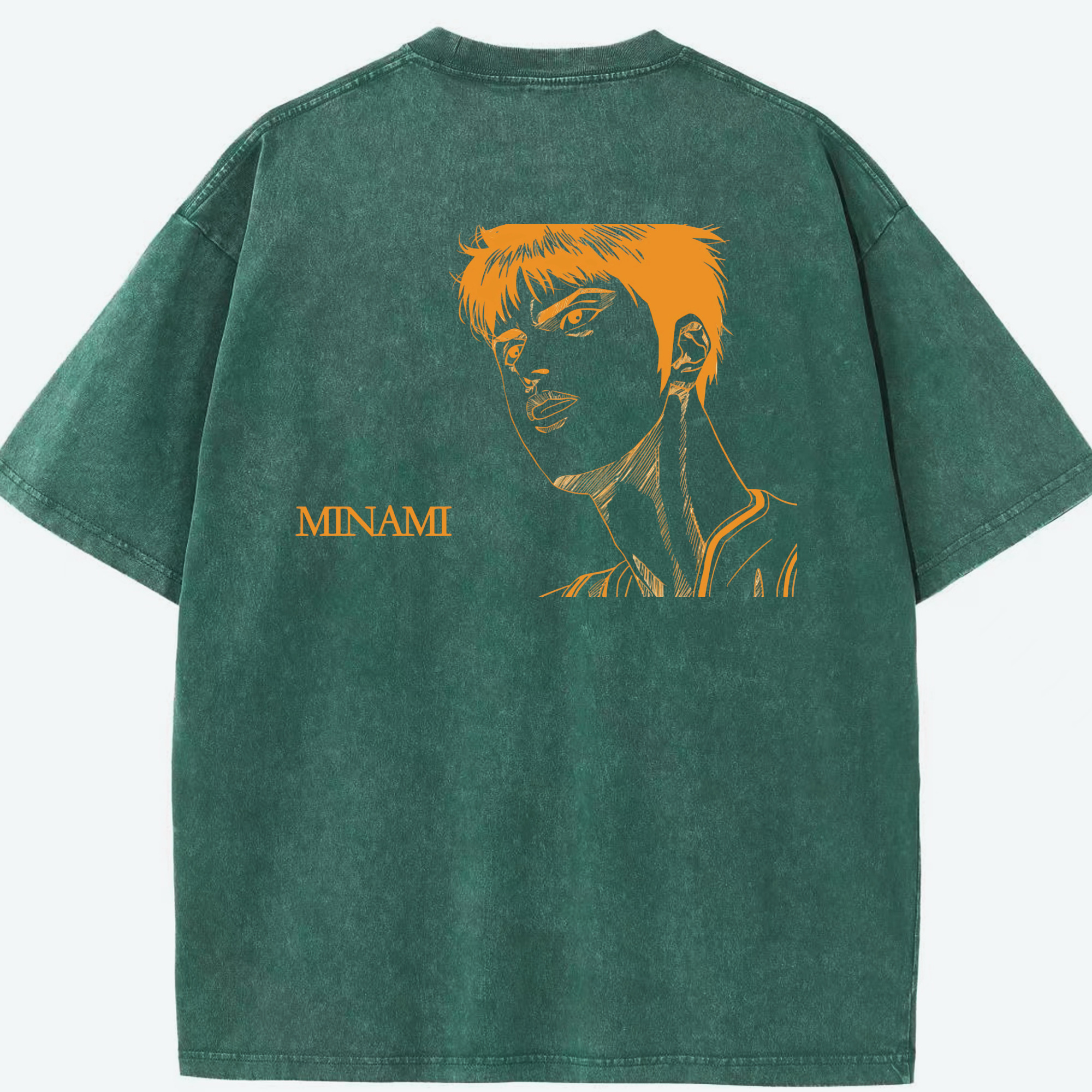 SLAM DUNK／スラムダンク 綿100% ヴィンテージ風 半袖Tシャツ（背面プリント）
